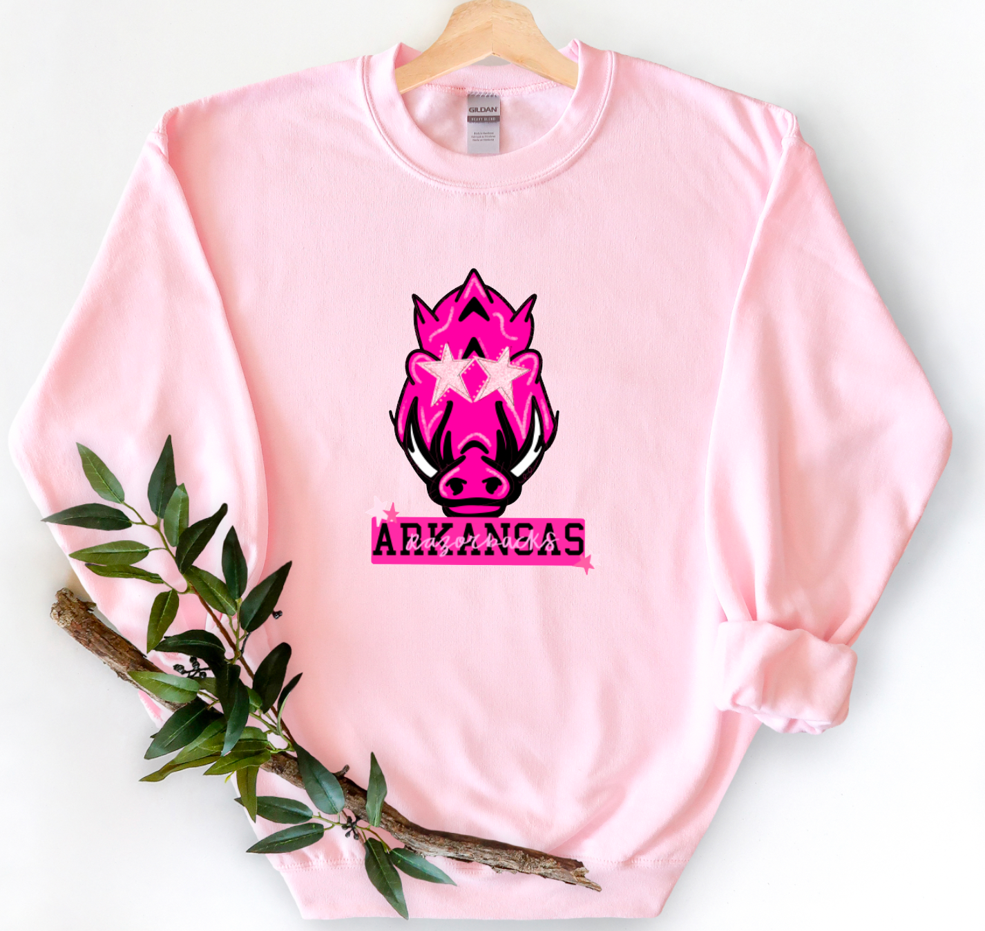 Arkansas Razorbacks Preppy Gildan Sweatshirt