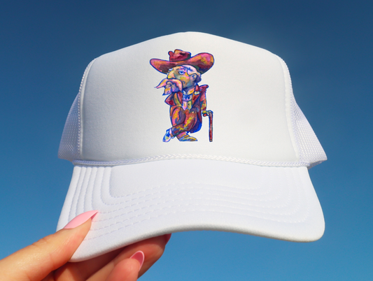 Watercolor Ole Miss Rebels Trucker Hat