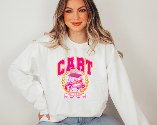Retro Cart Babe Gildan Sweatshirt