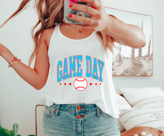 Ole Miss Rebels Game Day Baseball Tank Top|Ole Miss|Baseball
