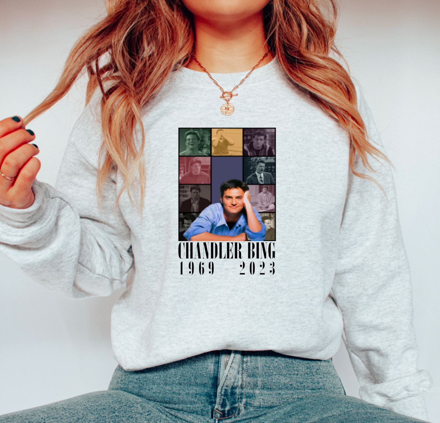 Matthew Perry Tribute Gildan Sweatshirt Friends Tv Show Tees