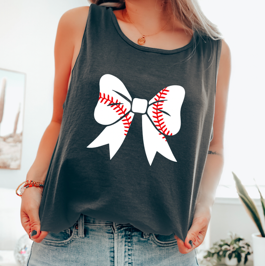 Coquette Baseball Bow Tank Top | Baseball