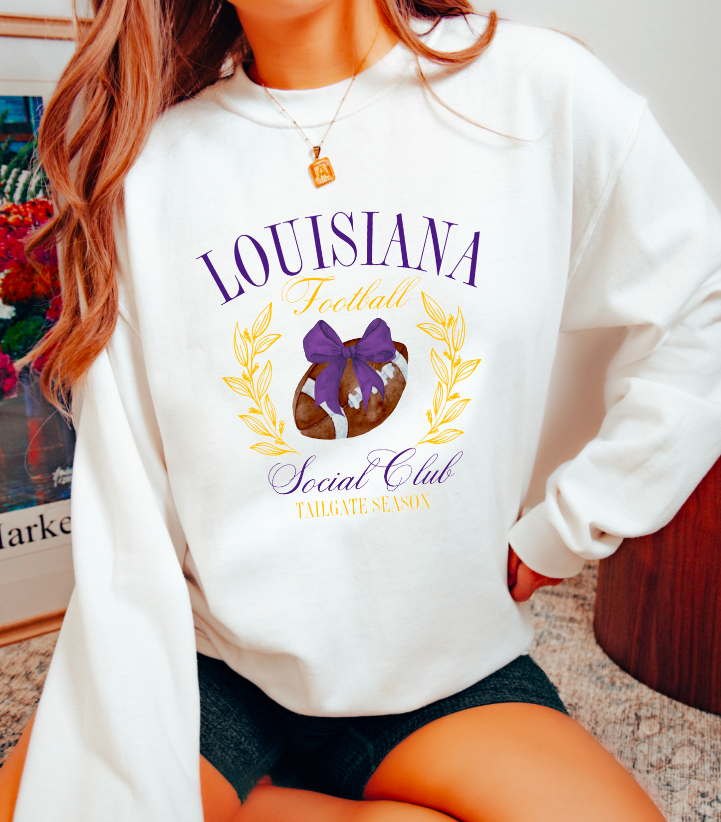 Louisiana Football Social Club Sweatshirt LSU Tigers