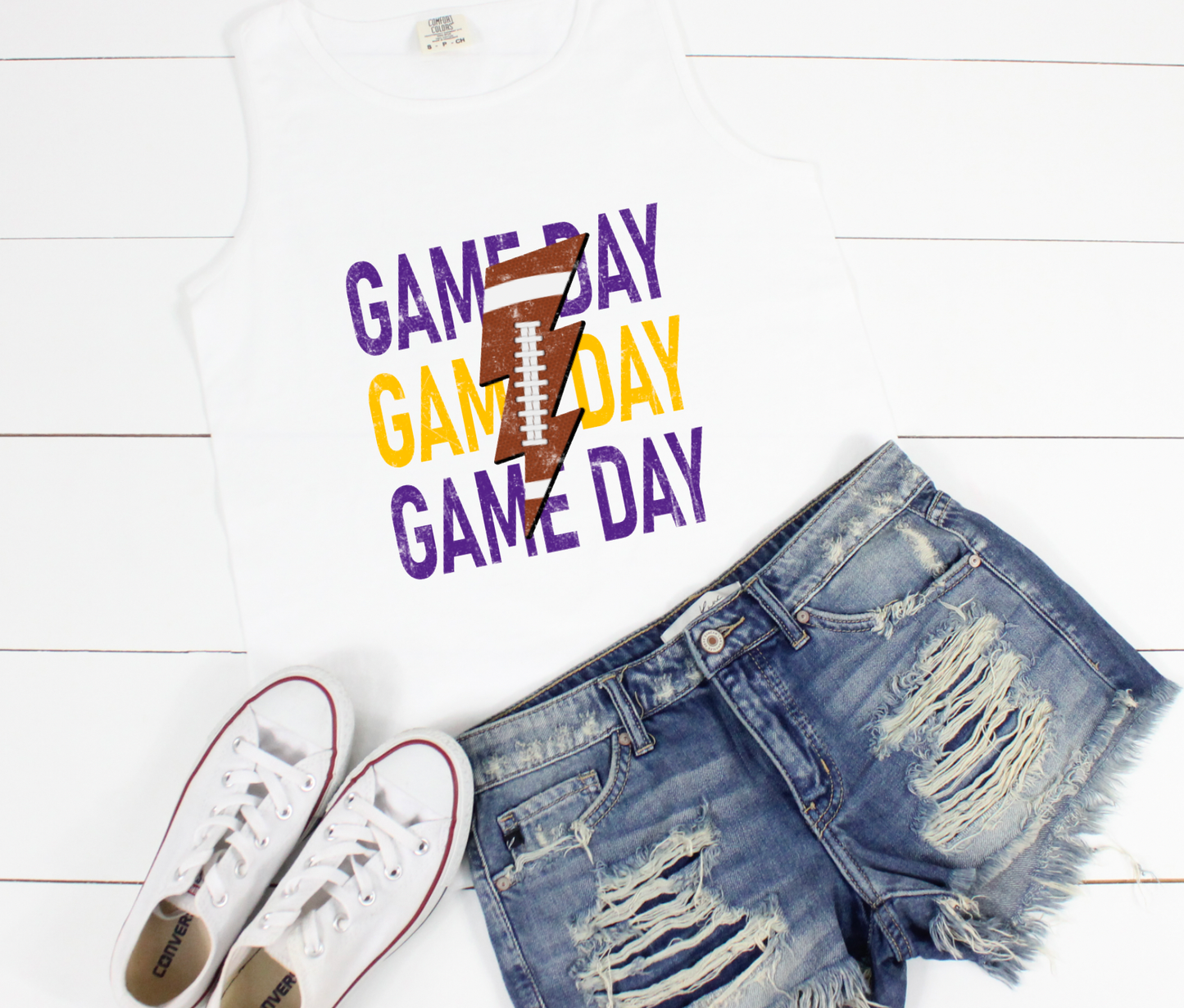 Louisiana Game Day Football Comfort Colors Tank