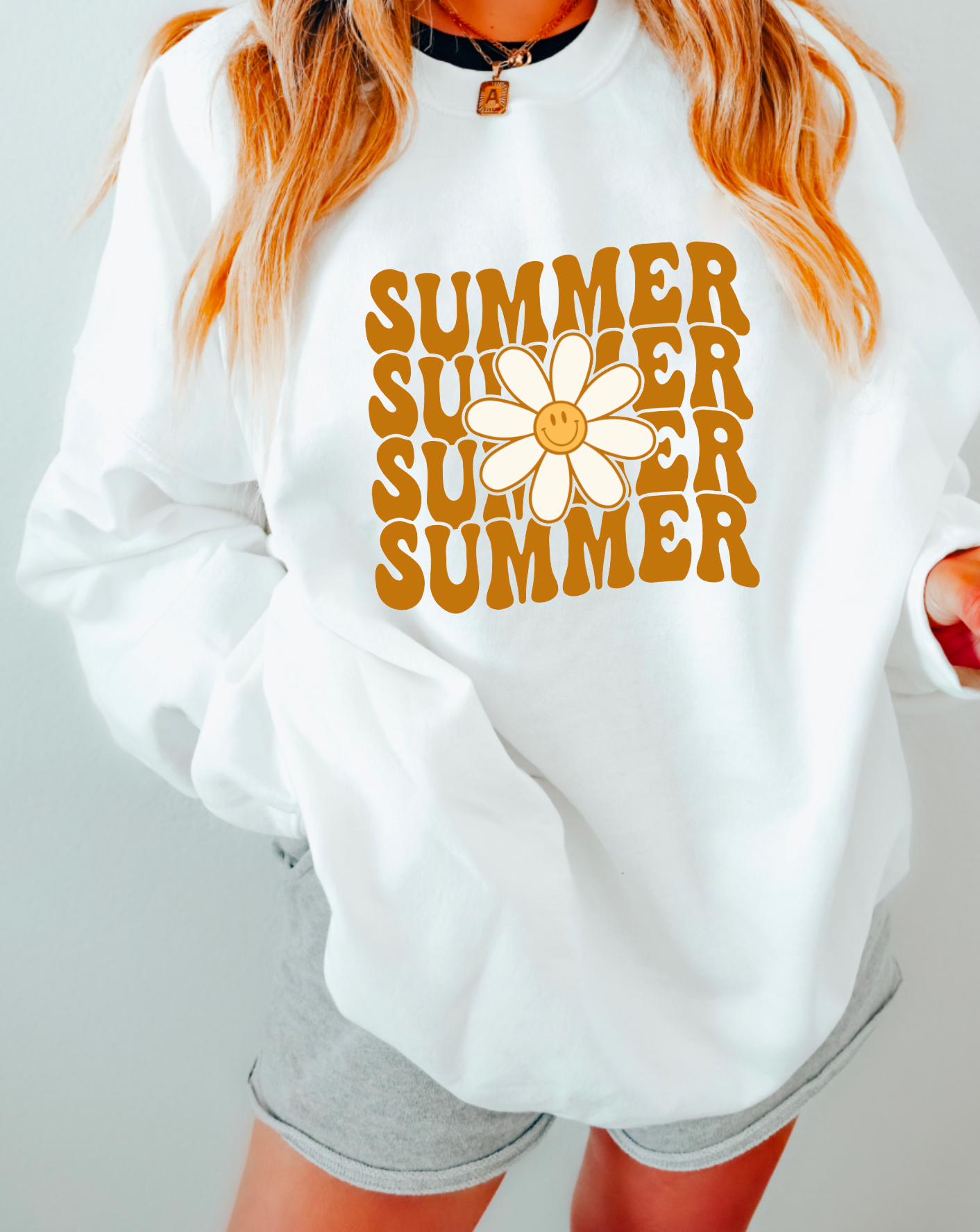 Retro Summer Daisy Sweatshirt | Summer | Floral
