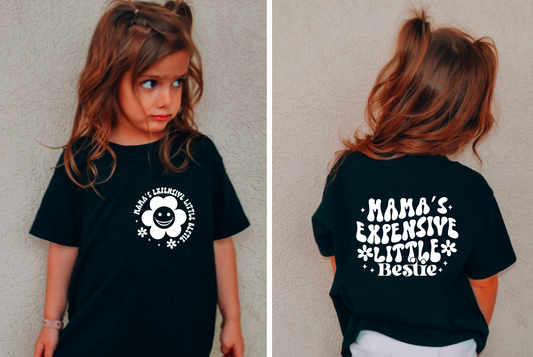 Retro Mama's Expensive Little Bestie Toddler Gildan T-Shirt