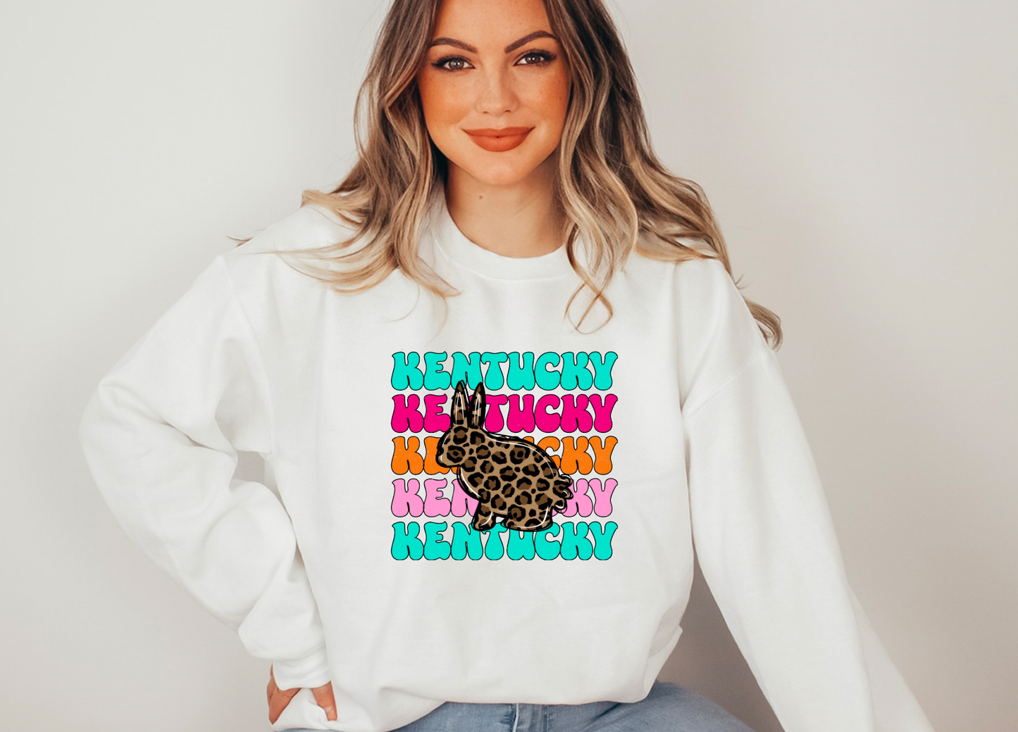Kentucky Easter Stacked Gildan Sweatshirt