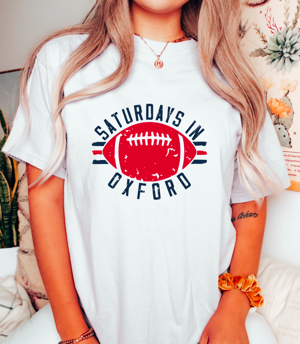 Saturdays In Oxford Graphic Tee Mississippi Ole Miss Tees