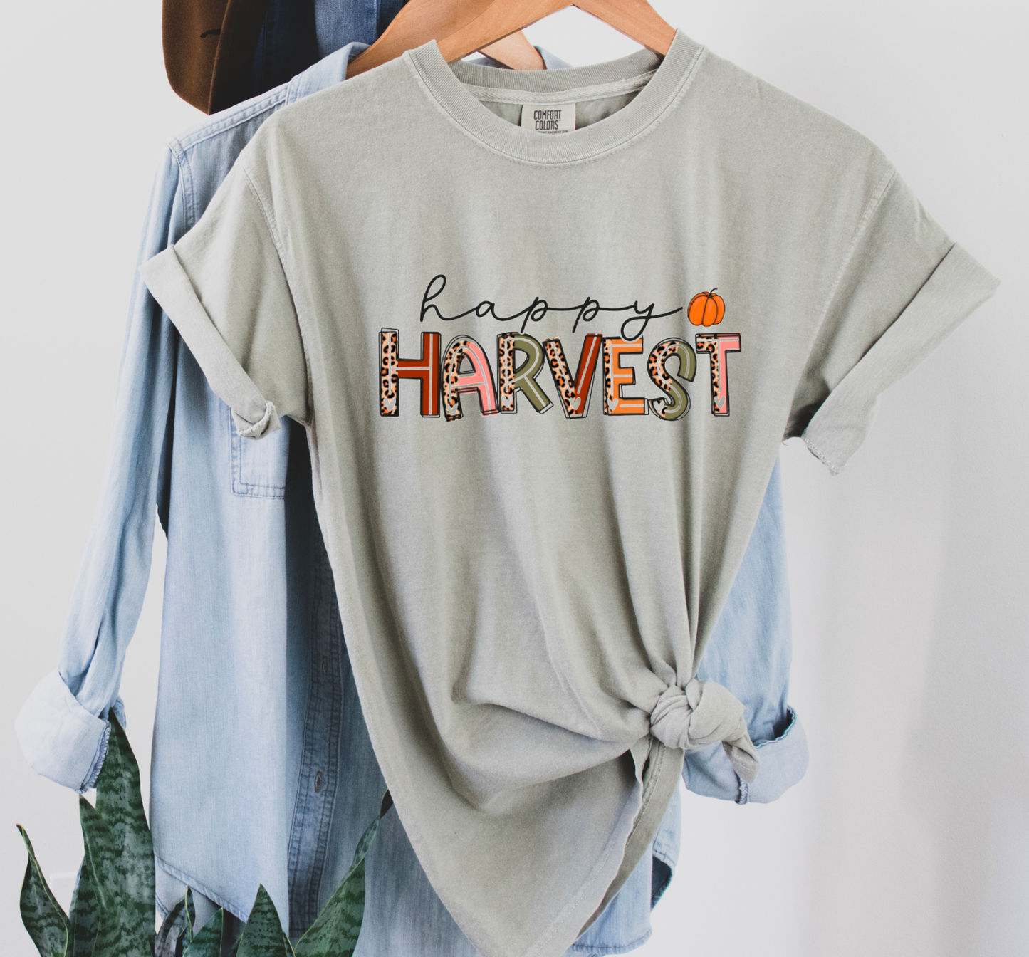Happy Harvest Comfort Colors Tee Fall Tees