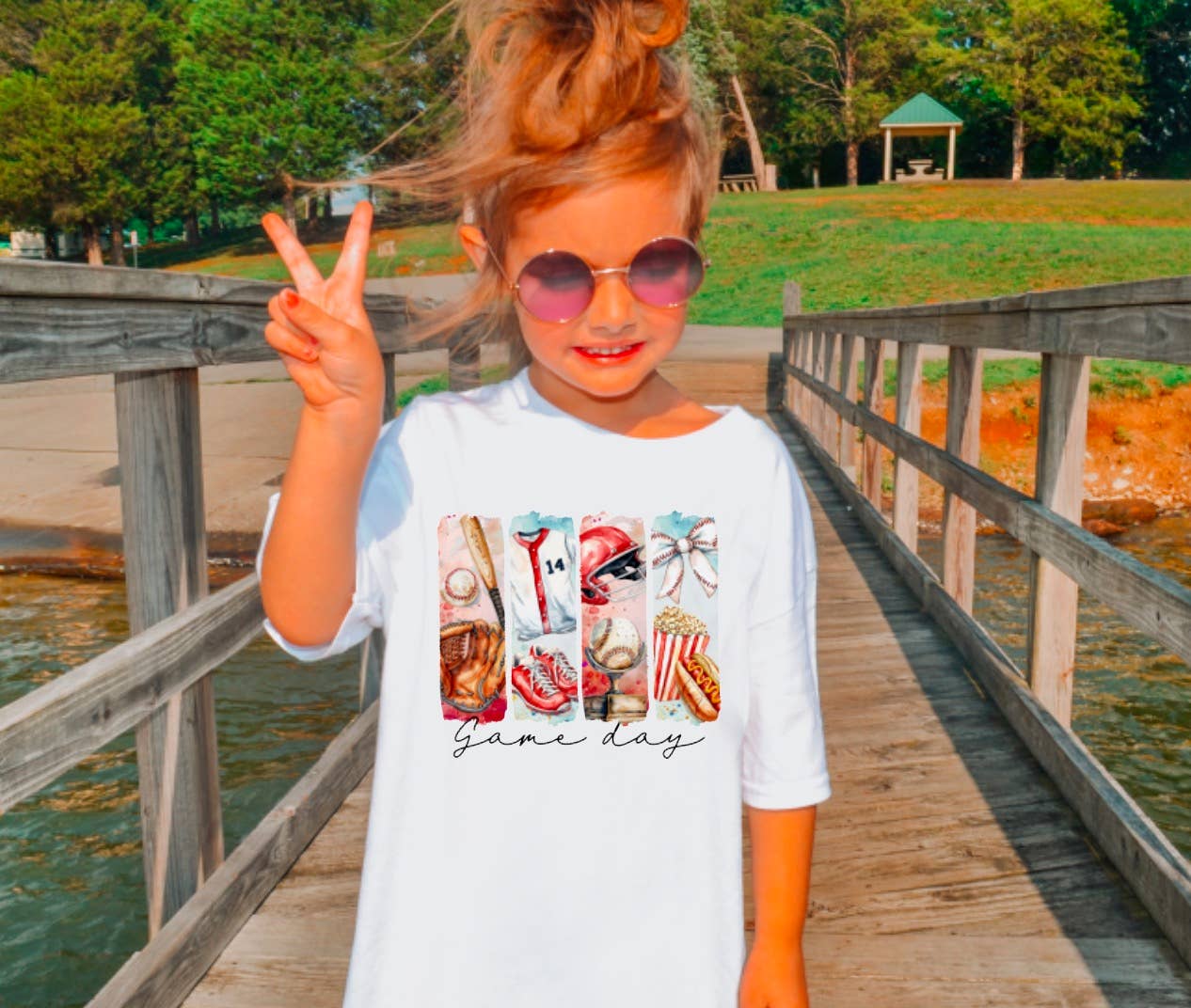 Toddler Baseball Game Day Tee Kids Sports Summer 