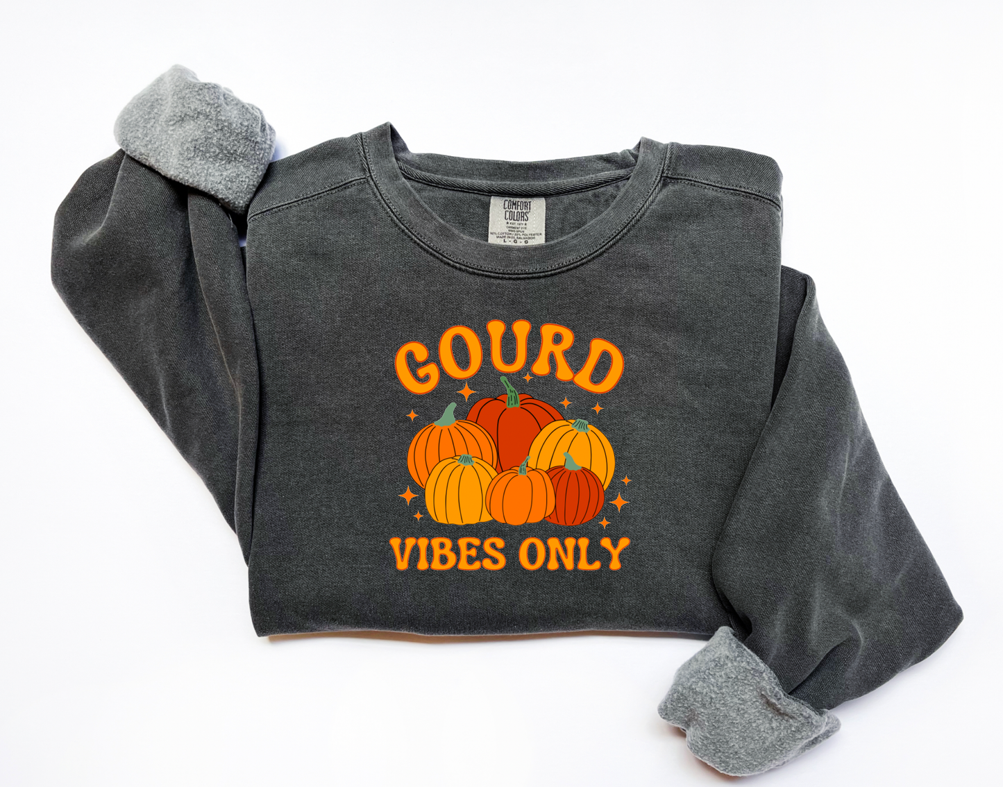 Gourd Vibes Only Comfort Colors Sweatshirt Fall Tees