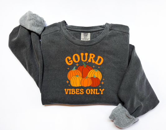 Gourd Vibes Only Comfort Colors Sweatshirt Fall Tees