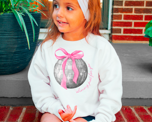 YOUTH Taylor Swift Lyrics Mirrorball Sweatshirt Swiftie 