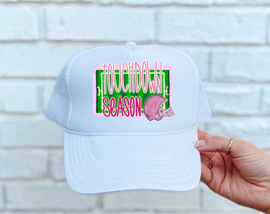 Preppy Touchdown Season Trucker Hat Kids Football  