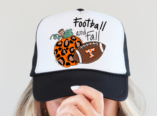 Football and Fall Tennessee Trucker Hat