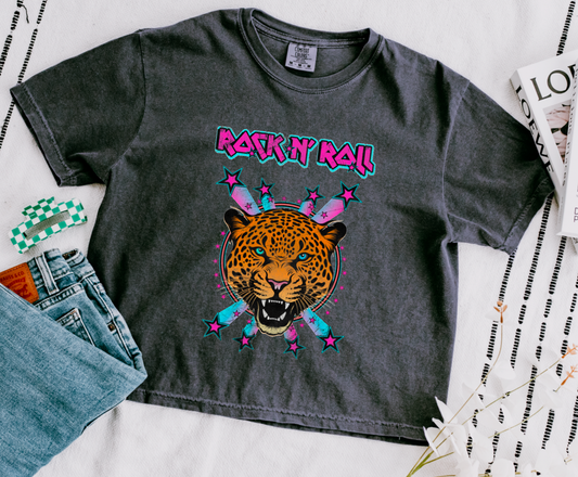 Tiger Rocker Boxy T-Shirt | Rock | Roll