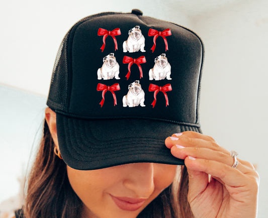  Georgia Bulldogs Coquette Bows Trucker Hat Football
