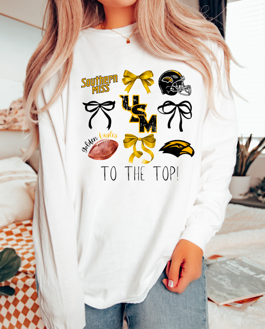Southern Mississippi Football Graphic Long Sleeve Tee