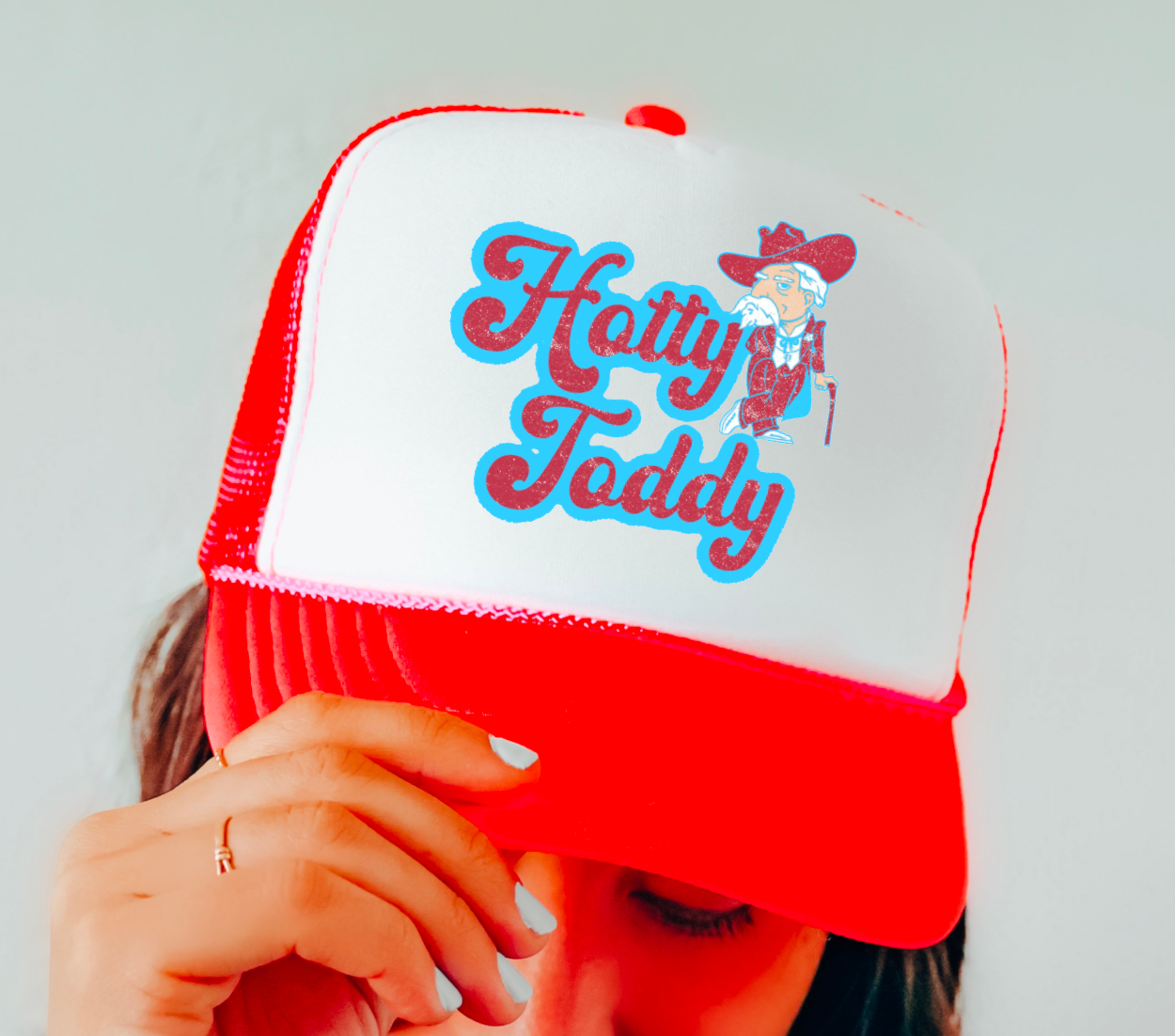 Powder Blue Hotty Toddy Trucker Hat