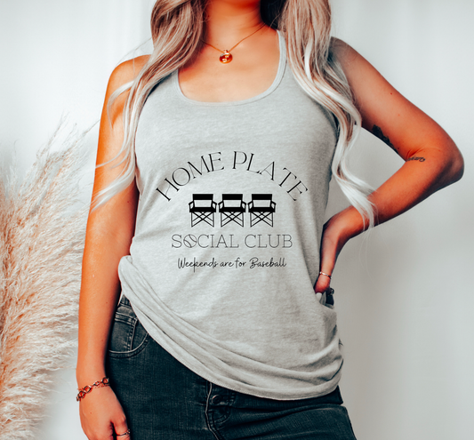 Preppy Home Plate Social Club Tank Top