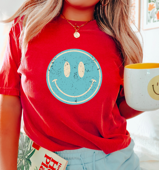 Ole Miss Smiley Face Comfort Colors Tee Mississippi Tees