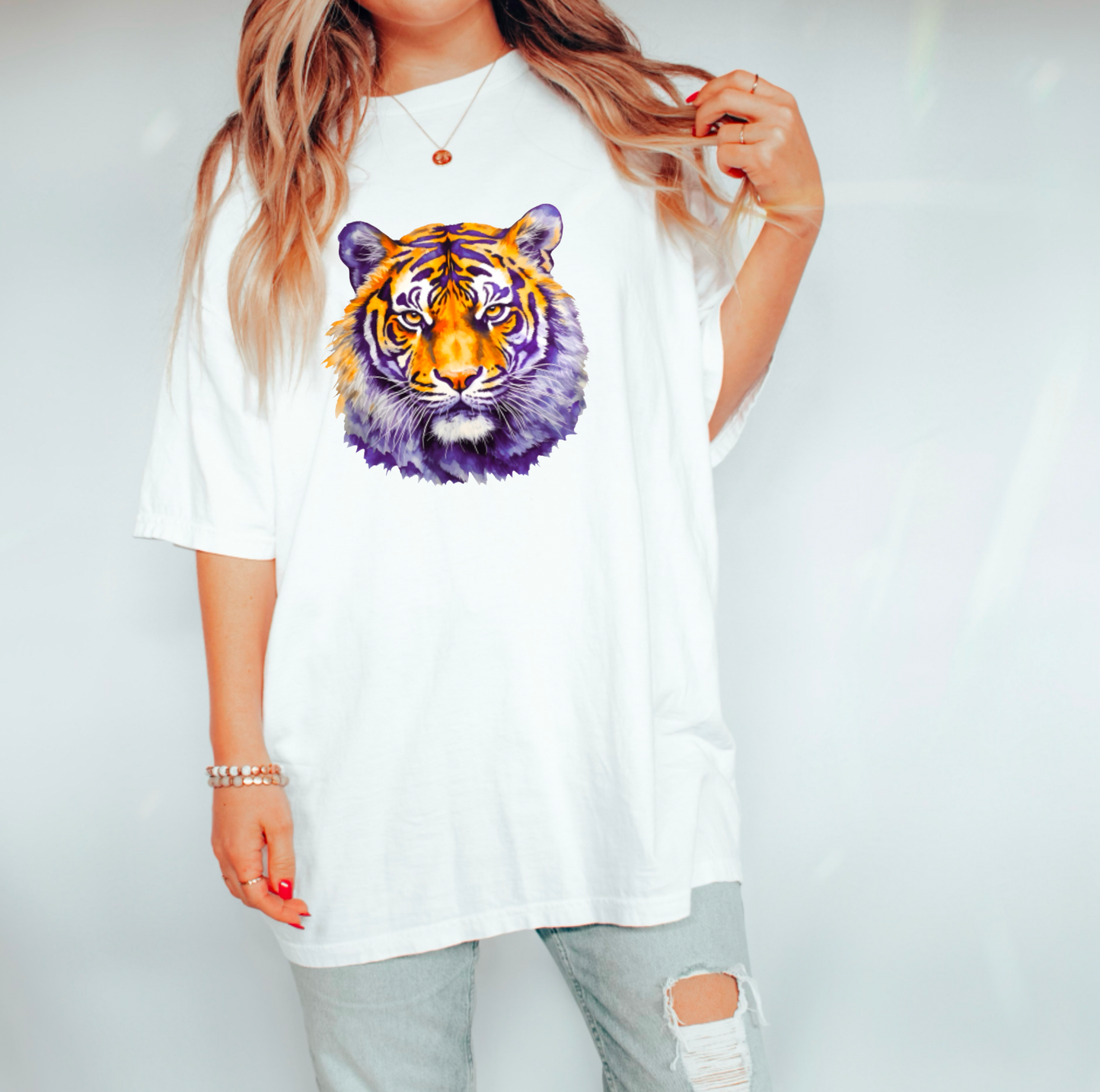 Watercolor Tiger Gildan Tee