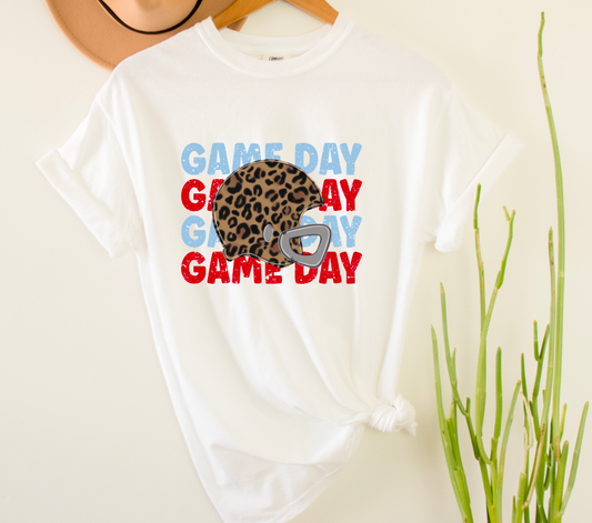 Ole Miss Game Day Stacked Comfort Colors Tee Football Tees