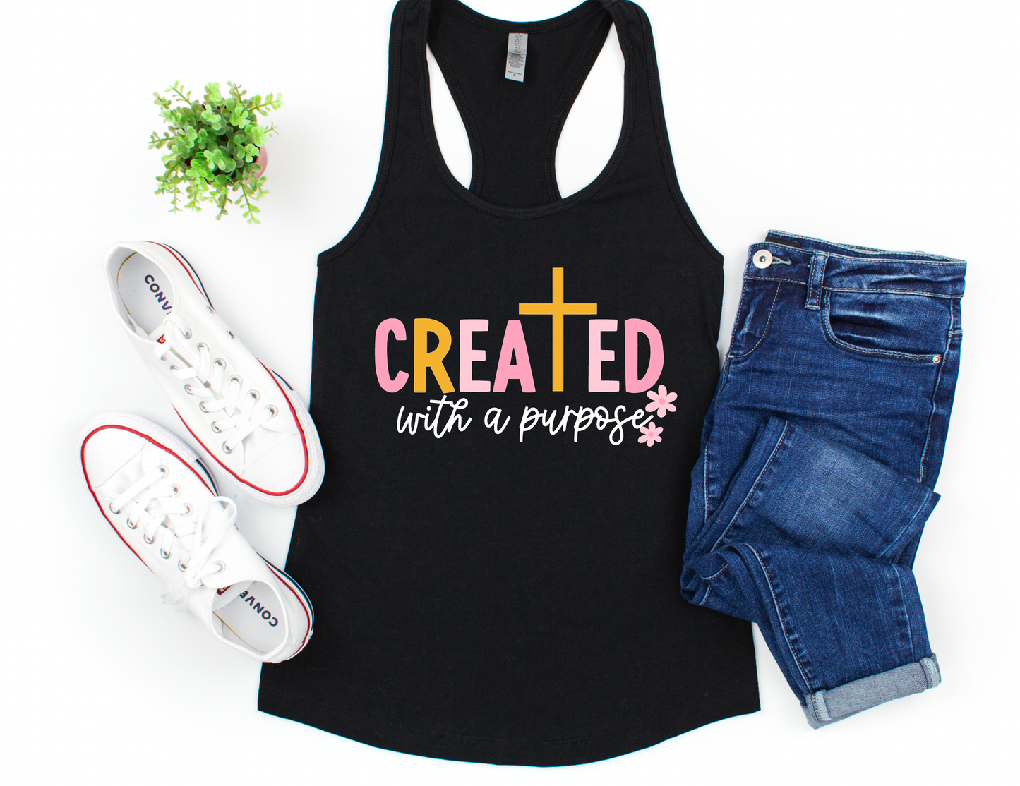 Created With A Purpose Tank Faith Tees