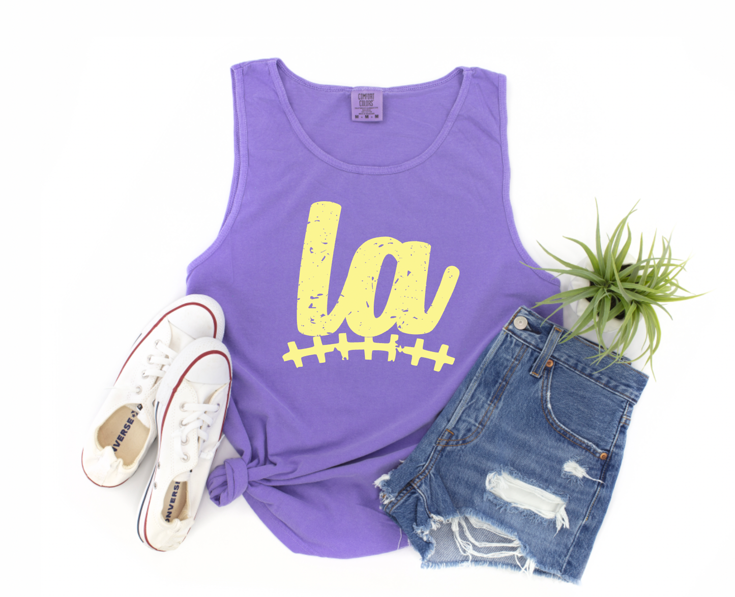Louisiana Football Comfort Colors Tank