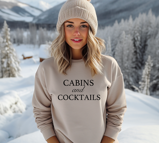 Cabins and Cocktails Gildan Sweatshirt