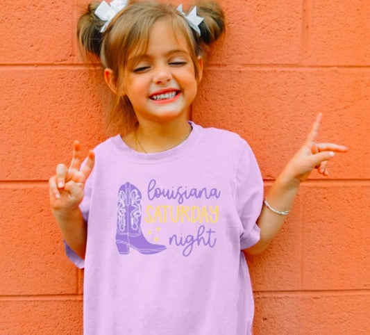 YOUTH Preppy Western Louisiana Saturday Night Tee    