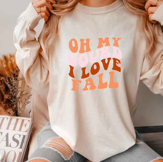 Oh My Gourd Comfort Colors Long Sleeve Fall Tees