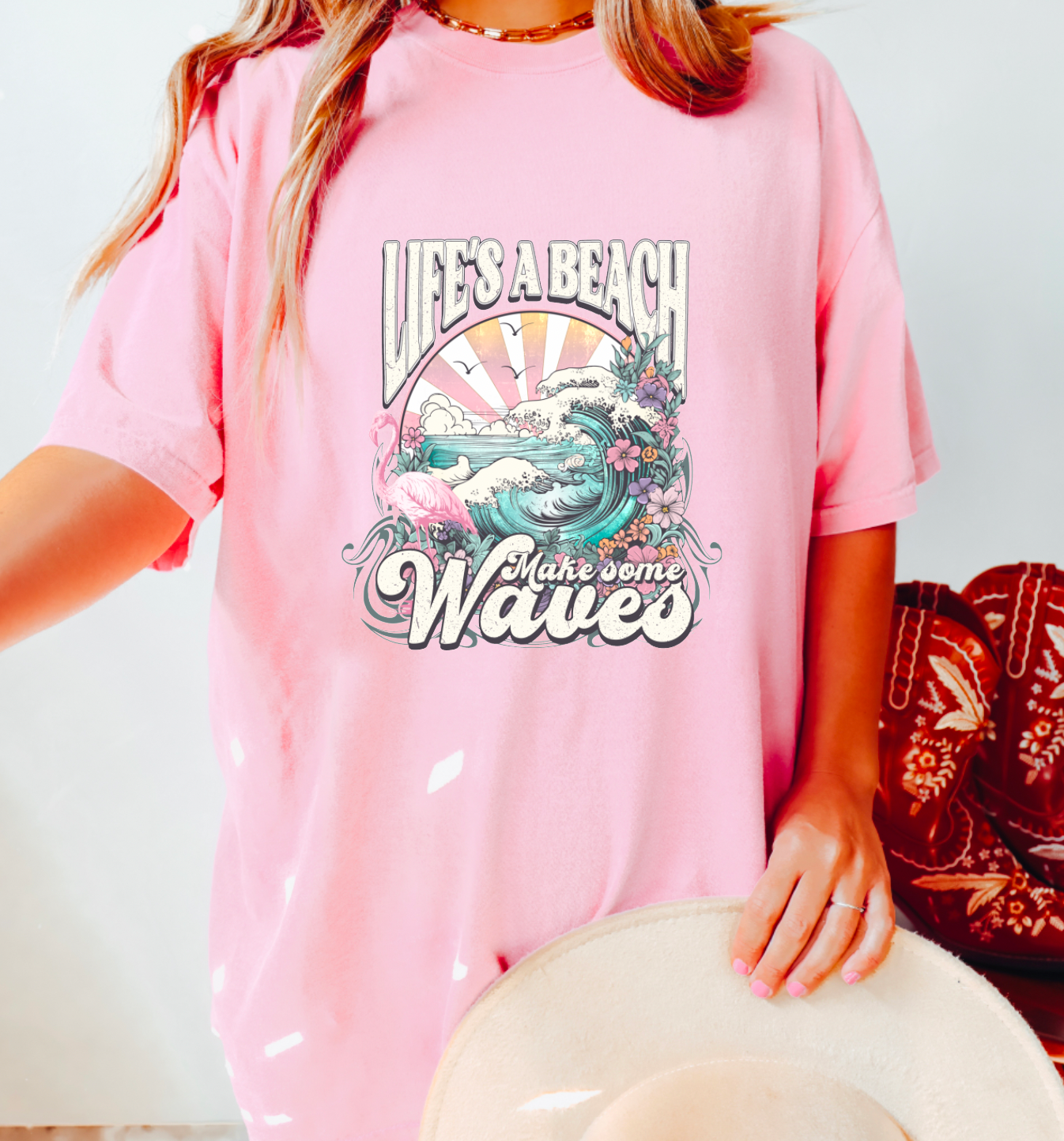Life's A Beach Graphic Tee |Summer Graphic Tee| Beach Tees