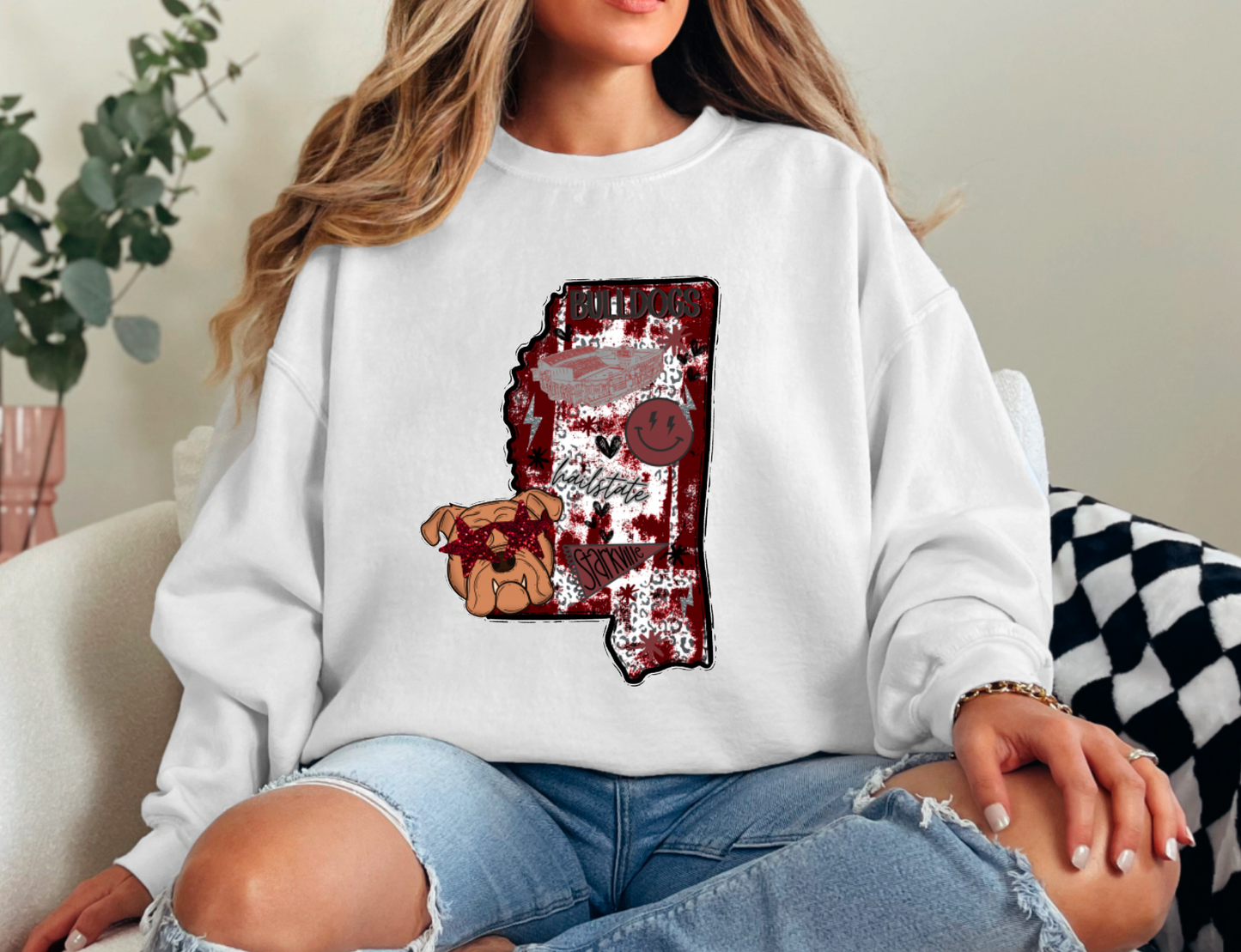 Preppy Football Sweatshirt Fall