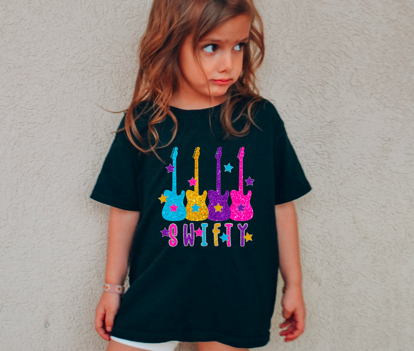 Faux Glitter Taylor Swift Toddler Graphic Tee T-Shirt