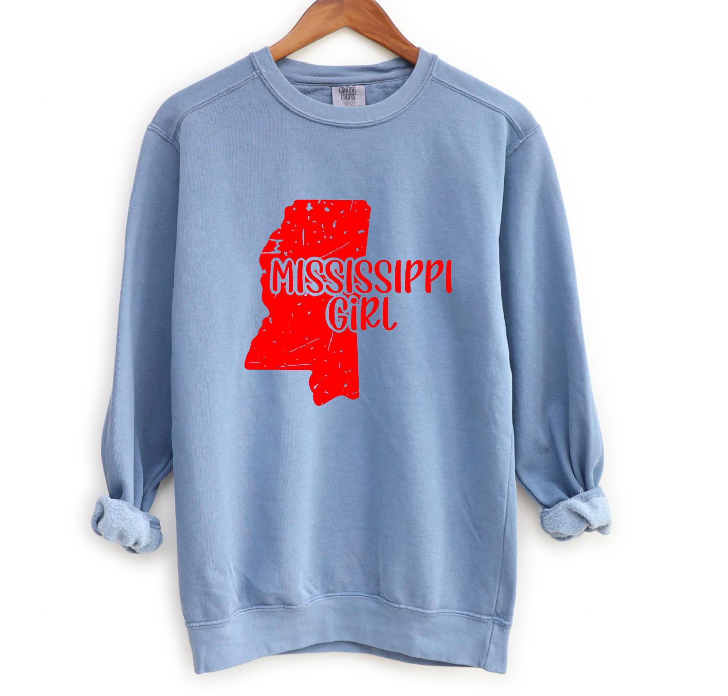 Mississippi Girl Comfort Colors Sweatshirt Ole Miss Tees